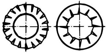 Weight Chart for DIN 6798 Serrated Washers
