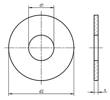 Weight Chart for DIN 7349 Thick Flat Washers